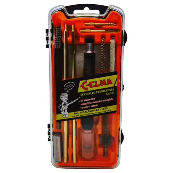 Zestaw do czyszczenia broni kulowej (kal. 5,5–5,6mm/.22-.223) - CELNA