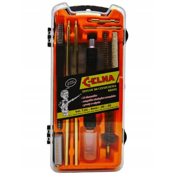 Zestaw do czyszczenia broni kulowej (kal. 7,62–8mm/.30-.32) - CELNA